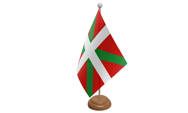 Basque Small Flag with Wooden Stand